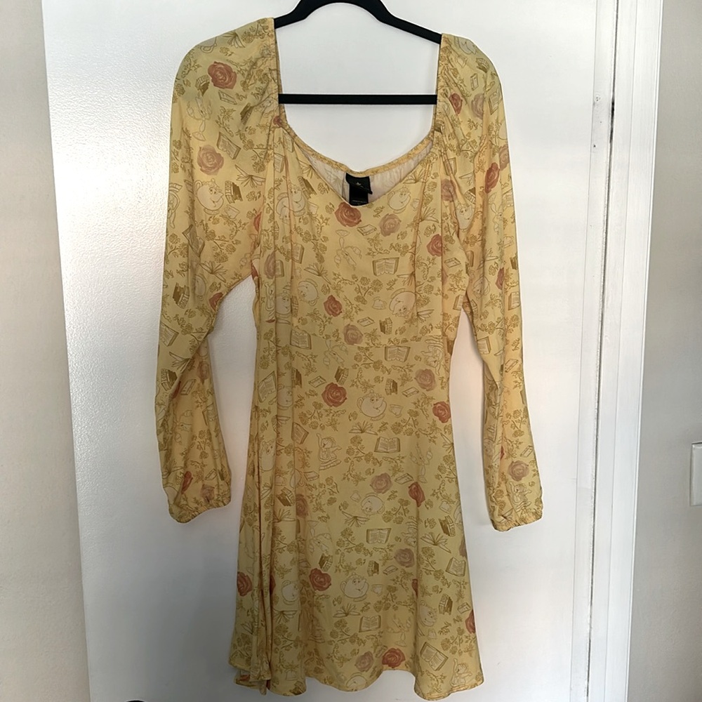 Disney Princess Beauty And The Beast Dress Xl - image 1